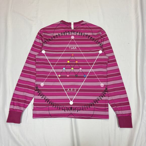 Advisory Board Crystals Guess The Source Shirt Men's XS Striped Long Sleeve - Picture 3 of 11